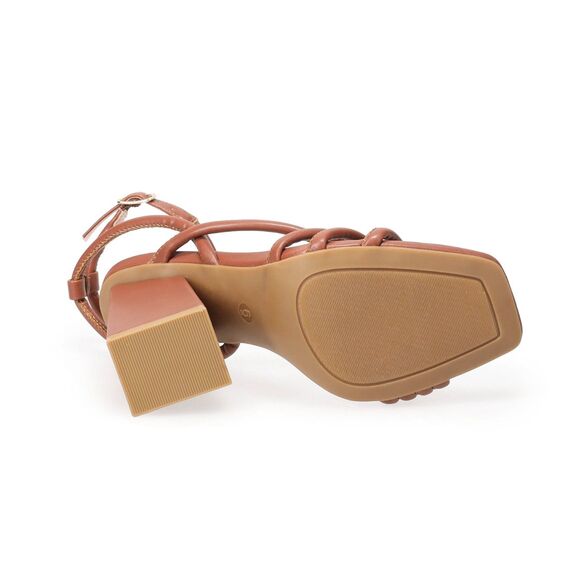 Apt 9 | NIB Cognac Lopaka Strappy Block Heels | 9.5 - Picture 5 of 14